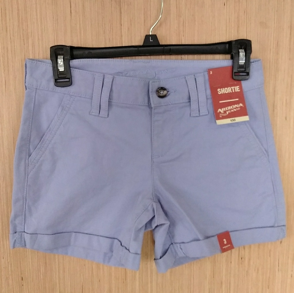Arizona light purple shortie shorts size 3